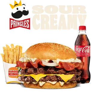 Menú Pringles Sour Creamy Doble Carne Grande