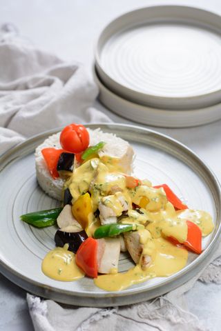 Հավ քարրի սոուսով