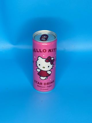 Напій газований The Drinks Hello Kitty Star Drink зі смаком малини-фейхоа 250 мл ж/б ***НОВИНКА***