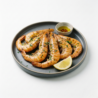 Entrantes De Langostinos A La Plancha