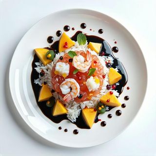 39. Tartare di gamberi crudi