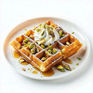 Waffle al pistacchio