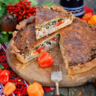 Tarta taraneasca cu pui