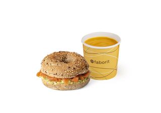 MENU BALANCE BAGEL SALMON & AVOCADO