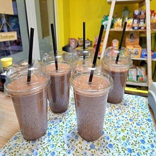 Смути Какао, банан, бисквитка и мляко (300мл)