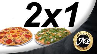 2x1 EN PIZZAS FAMILIARES