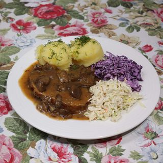 Karkówka w sosie grzybowym