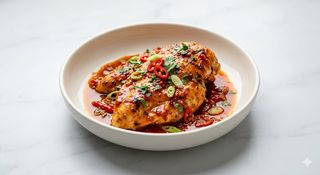 Pollo Con Salsa Picante