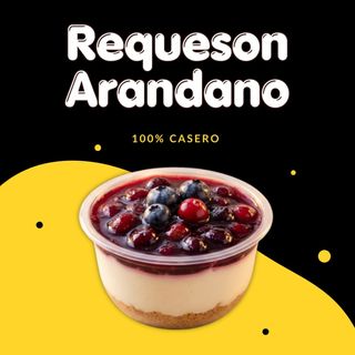 Requeson con arandanos