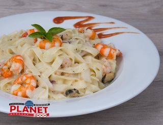Tagliatelle Fruits De Mer Sauce Blanche