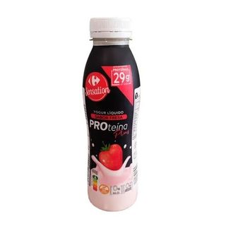 Yogur Liquido Proteico Fresa Carrefour 400 Gr.