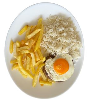 Cheese Burger no Prato