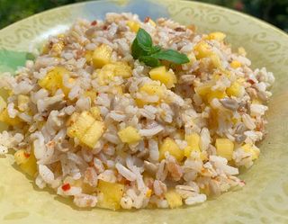 Riso con ananas
