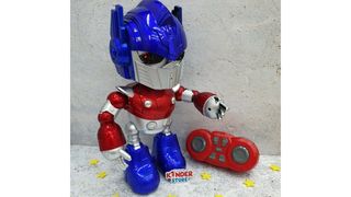 Робот на пульту управления сине-красный (со звуком/светом)
