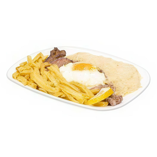 Bife de Vaca à portuguesa na Caçarola