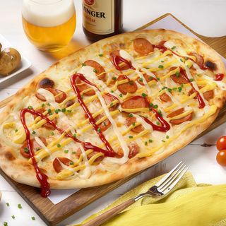 Pizza Bockwurst