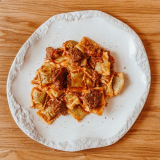 Ravioli con Ragù Au-Tuccu de Liguria