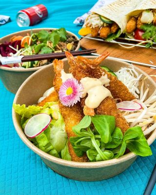 Kubełek krewetek w panko  (XL)