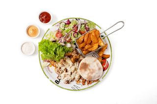 Shoarma wieprzowa z serem