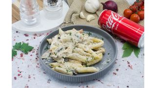 Penne cu ciuperci si pui,Coca Cola