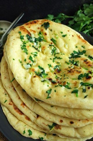 Coriander naan