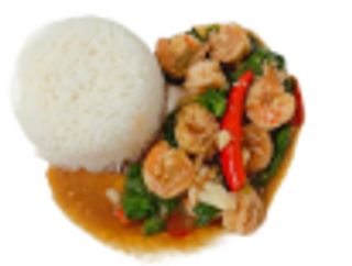 Khao pad Kraprao Kung