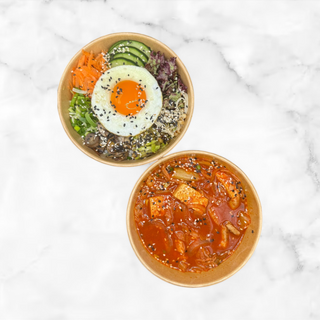 Mala kimći čorba + mali bibimbap