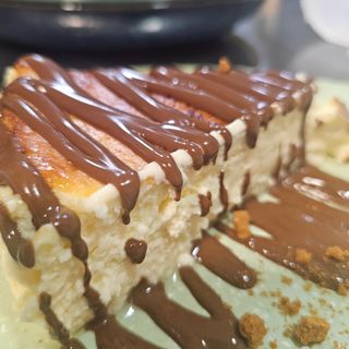 TARTA DE QUESO CASERA CON NUTELLA