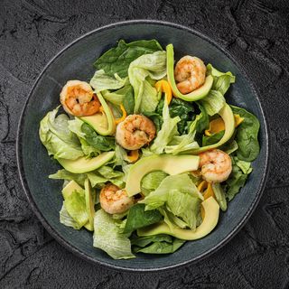 Салат з креветками