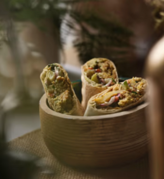 Shaworma lipie cu falafel