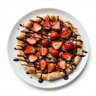 Pizza cu ciocolata cu capsuni Ø28cm