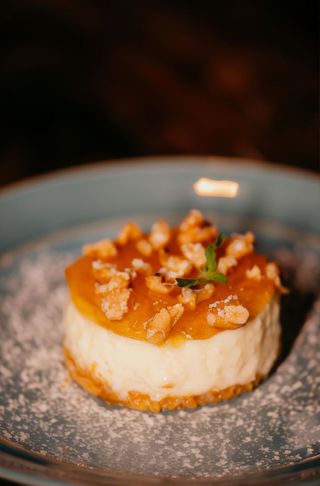 Tarte de Ricotta, Compota de Abóbora e Nozes