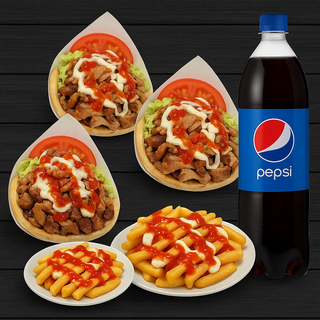 Menu kebab para 3 personas 