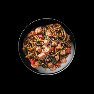 WOK з лососем