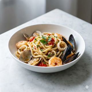 Scialatielli fatti in casa con frutti di mare