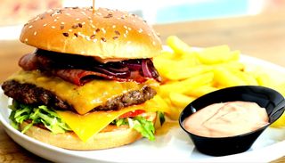 Hamburger double cheese