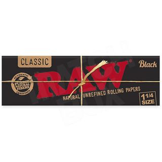 RAW Classic Natural Unrefined Rolling Papers, 11/4 Size