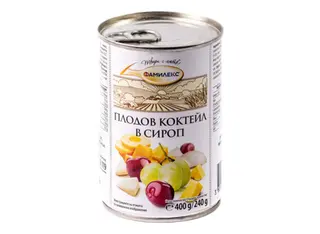 Плодов коктейл в сироп Фамилекс (400г)