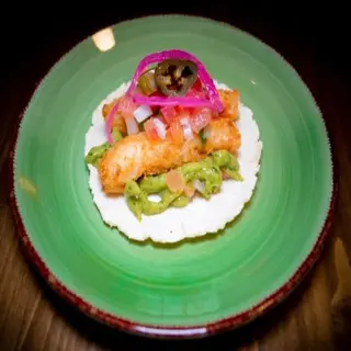 Taco de langostino