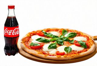 Pizza Margarita + Coca-cola