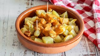 Ración de patatas alioli