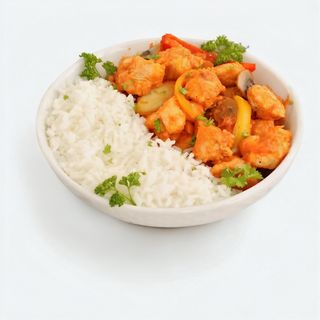 Red chicken curry with pivo free