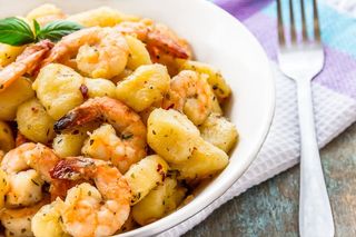 Gnocchi Aux Crevettes À La Crème