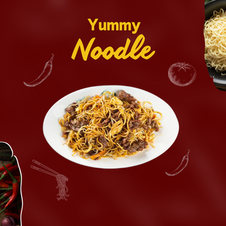 Massa com carne(vaca)