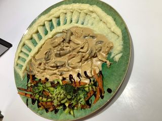 Plat Emincé De Poulet Et Champignon Crémeuse