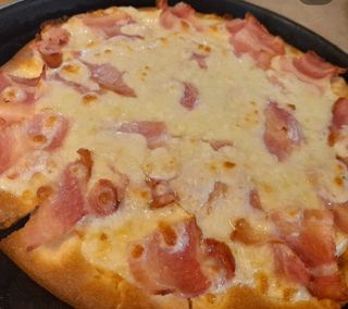 Pizza carbonara (individual)