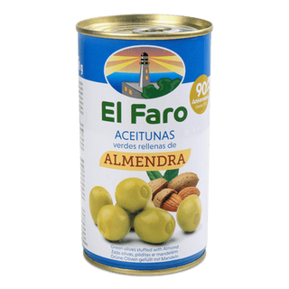 Оливки El Faro фаршировані мигдалем (350г)