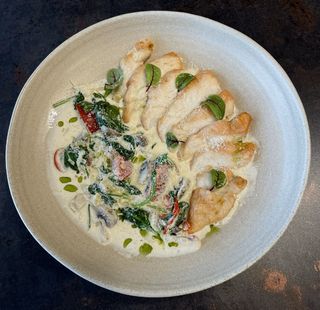 Куряче філе з грибним соусом