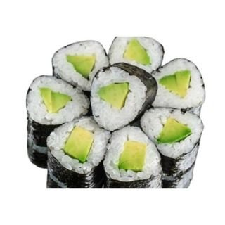 Uramaki de aguacate con ebi y mayonesa (8 pzs.)