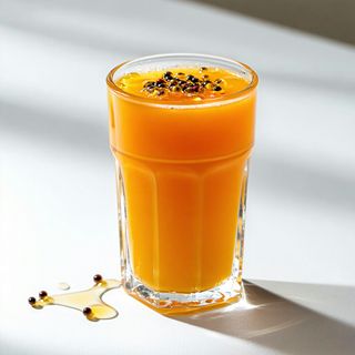 Suc de cătină cu miere şi polen